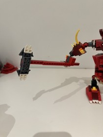 LEGO Creator 6751: Fiery Legend - 99% Complete w/light brick & Manual & Box