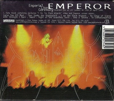 Emperor  Emperial Ceremony Live CD NEW sealed Deluxe limited slipcase