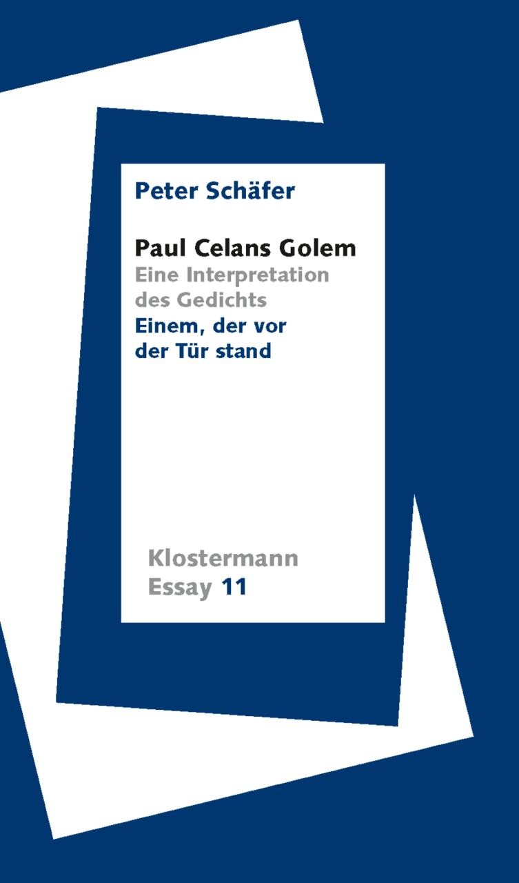 Paul Celans Golem Peter Schäfer