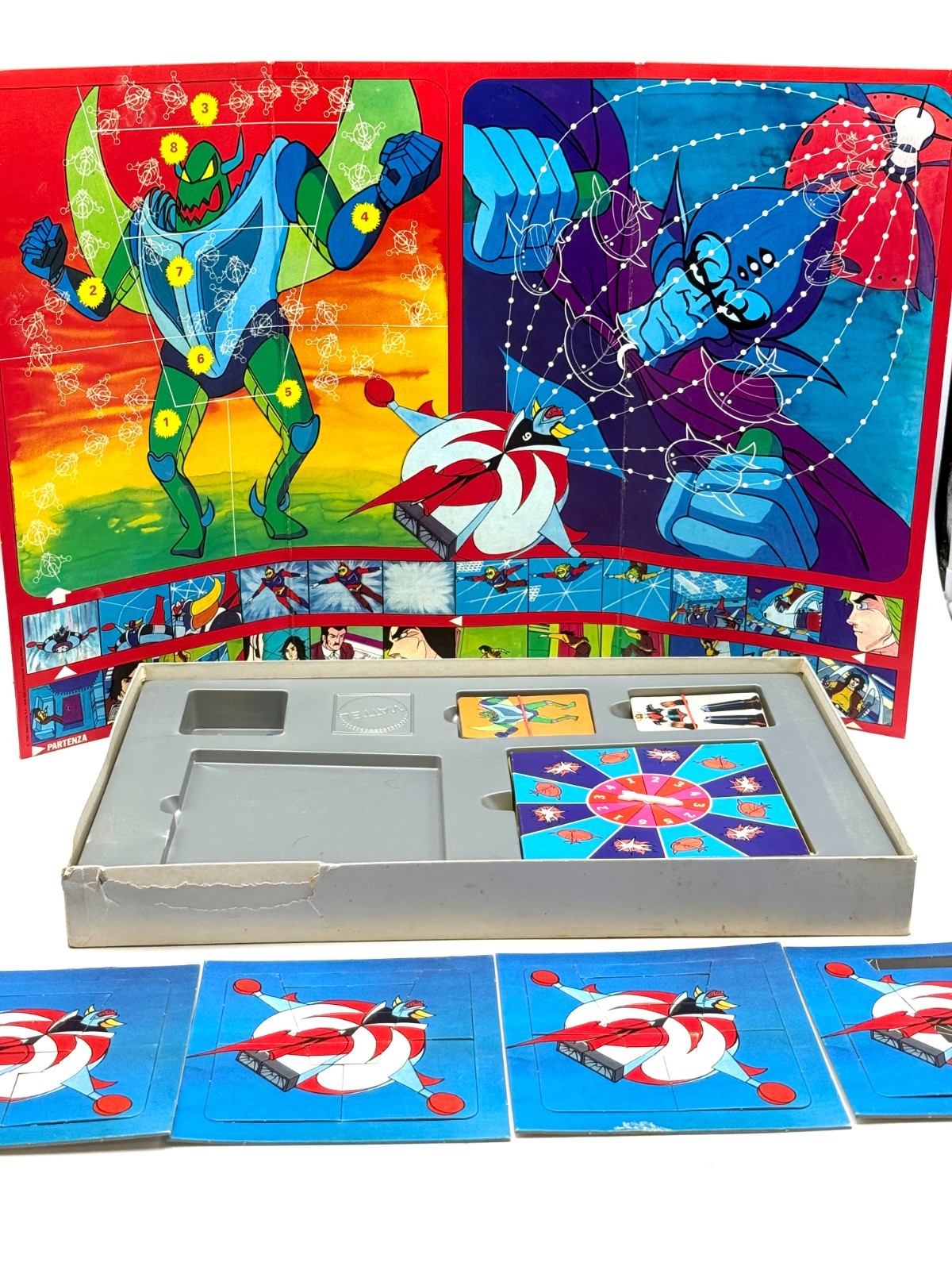 Gioco da Tavolo Board Game Mattel 1978 ATLAS UFO ROBOT GOLDRAKE ALL'ATTACCO #HA foto 5
