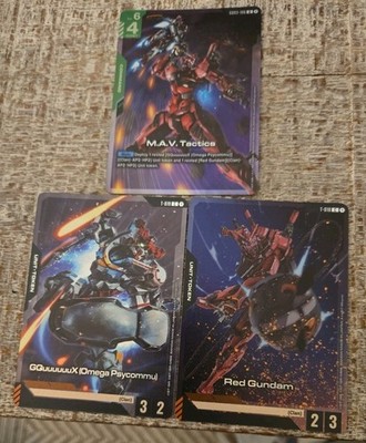 M.A.V. Taxtics U GD03-06 Gundam Card Game alt foiled plus tokens - 3 cards 