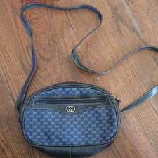 Gucci Micro GG Oval Crossbody Bag Blue/Black ...