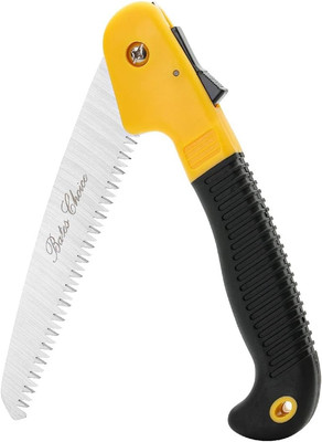 Bates- Folding Saw, 7-Inch, Hand Pruning Camping Yellow 