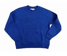 Esprit Women's Logo Fleece Crewneck Viral 80's Vintage NWT Blue Size XXL New