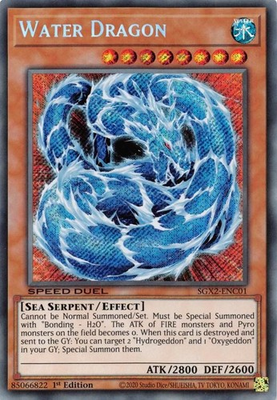 #ad Water Dragon SGX2 ENC01 NM Secret Rare 1st edition Yugioh C $0.99
