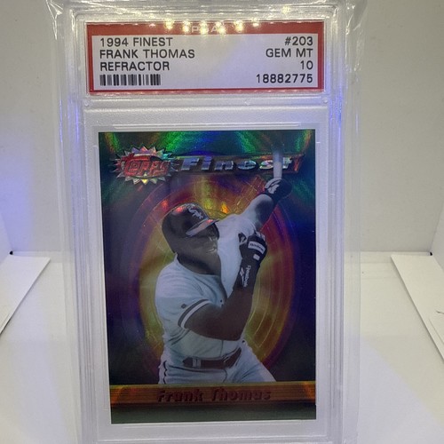 1994 Topps Finest - Frank Thomas #203 Refractor Graded PSA 10 Gem Mint