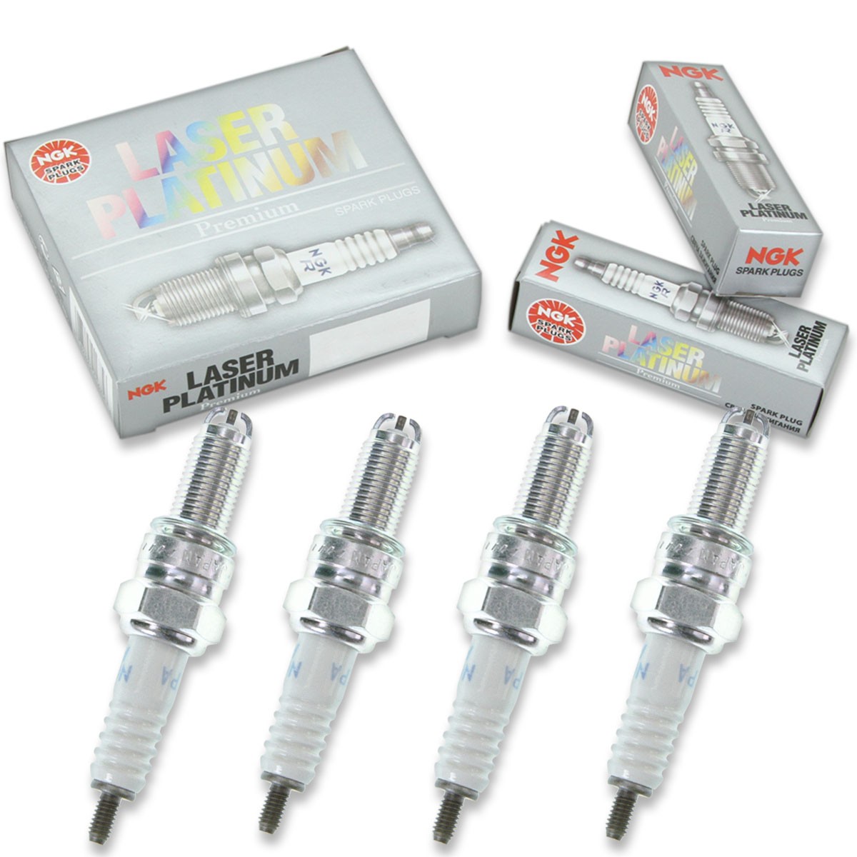4pcs NGK 7785 Laser Platinum CR9EKPA Motorcycle Spark Plug Tune Up Kit Set im