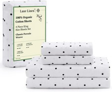 100 Organic Cotton Printed King Size Bed Sheet Available
