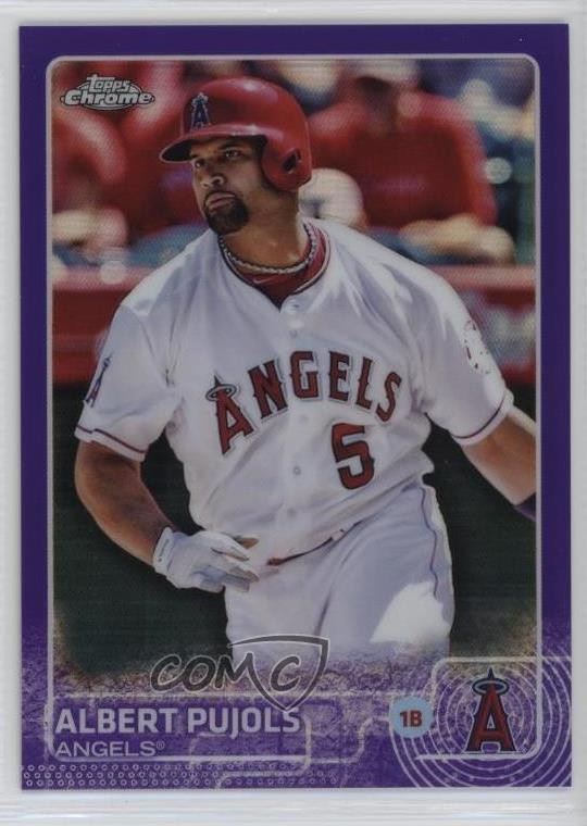 2015 Topps Chrome Purple Refractor 67/250 Albert Pujols #113 tp9