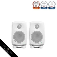 Genelec 8010AW Reference Monitor Speakers White 2-Pair Made in Finland 5-Year