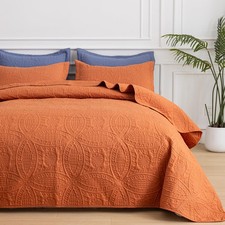 Sherest Queen Quilt Bedding Set - Soft Breathable Bed Quilts Modern Style