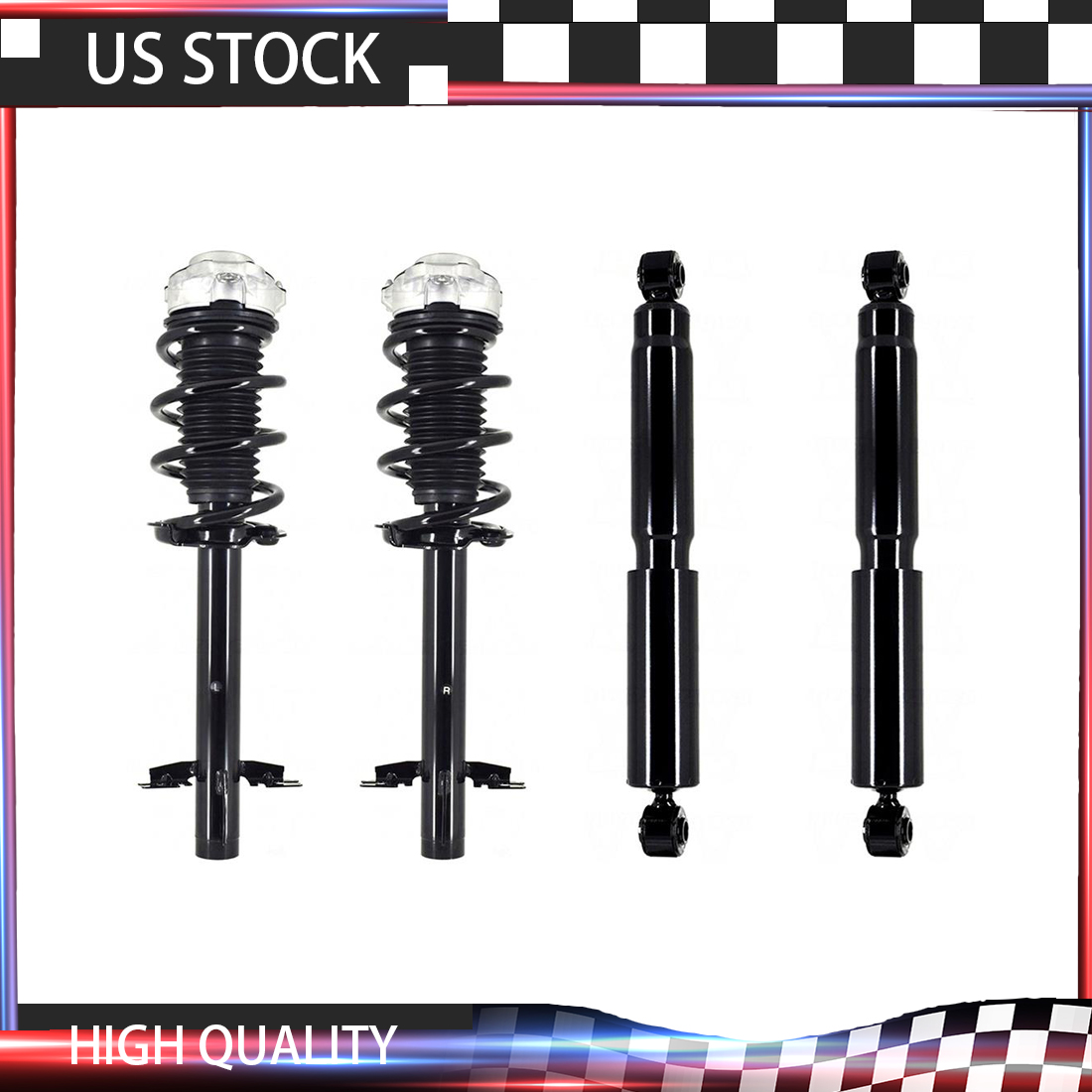 4 Front Rear FCS Shocks and Struts Shock Absorber For Ram ProMaster 2500 2018