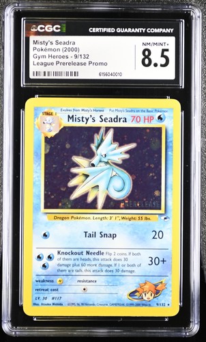 Misty's Seadra (Unlimited) graded CGC 8.5 for sale on eBay