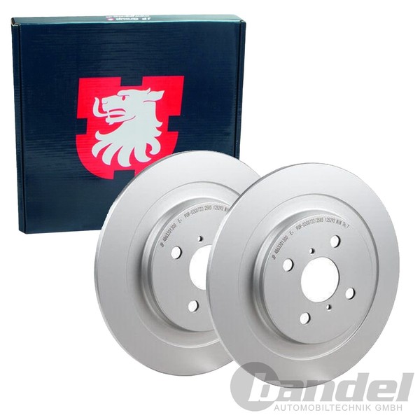 2X JP Group Bremsscheiben Ø278Mm Voll Hinten Passend FüR Toyota Yaris-image