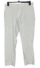 TOMMY HILFIGER Performance Pants Mens 34x29 White Modern Fit TH Flex Stretch