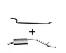MARMITTA SILENZIATORE POSTERIORE + TUBO FIAT PANDA 1100 4X4 DAL 1991 AL 2000
