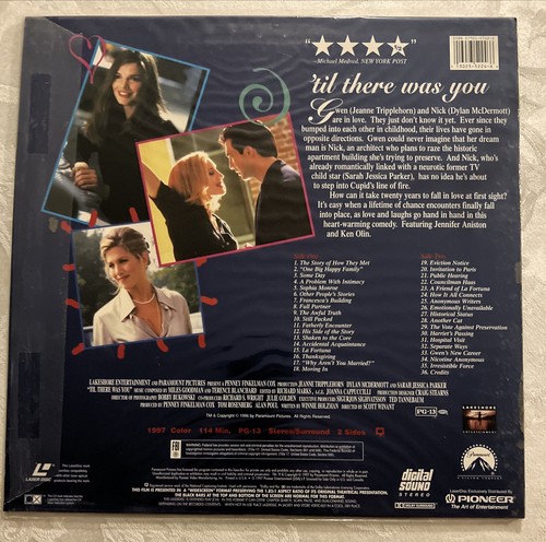 'Til There Was You Laserdisc Widescreen 1997 Romantic Comedy Jennifer Aniston - Picture 2 of 2