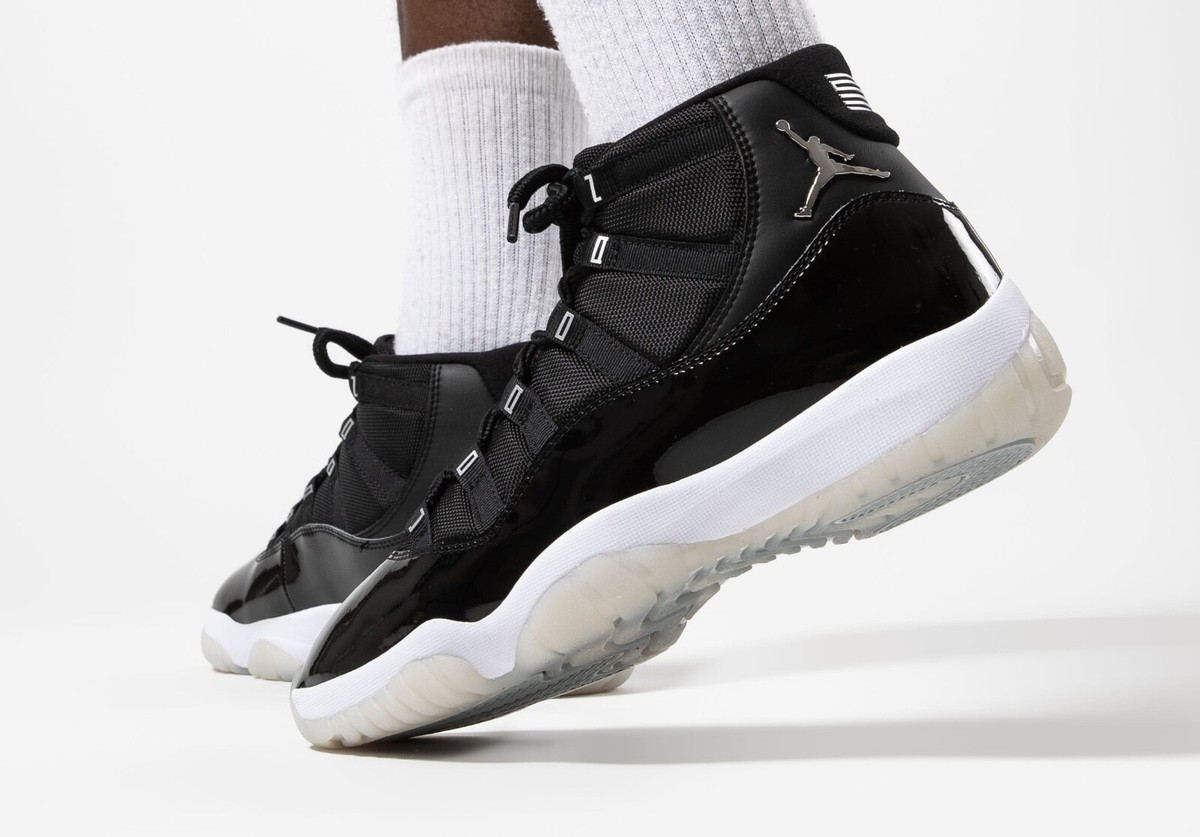 Nike MENS Air Jordan 11 XI Retro Jubilee 25th Anniversary CLEAR