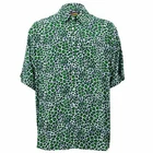 Mens Shirt Loud Originals REGULAR FIT Leopard Green Retro Psychedelic Fancy
