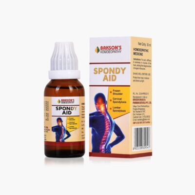 Bakson Homeopathy Spondy Aid Drops (30ml) Best Homeopathic Drops