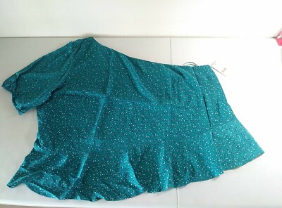 EVRI Women's Off-The-Shoulder One Shoulder Exposed Shirt  Size 4X NWT