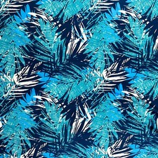 FREE SHIPPING Stretch Fabric Fancy Leaves Print 60"wide Swimsuit Spandex By Yard