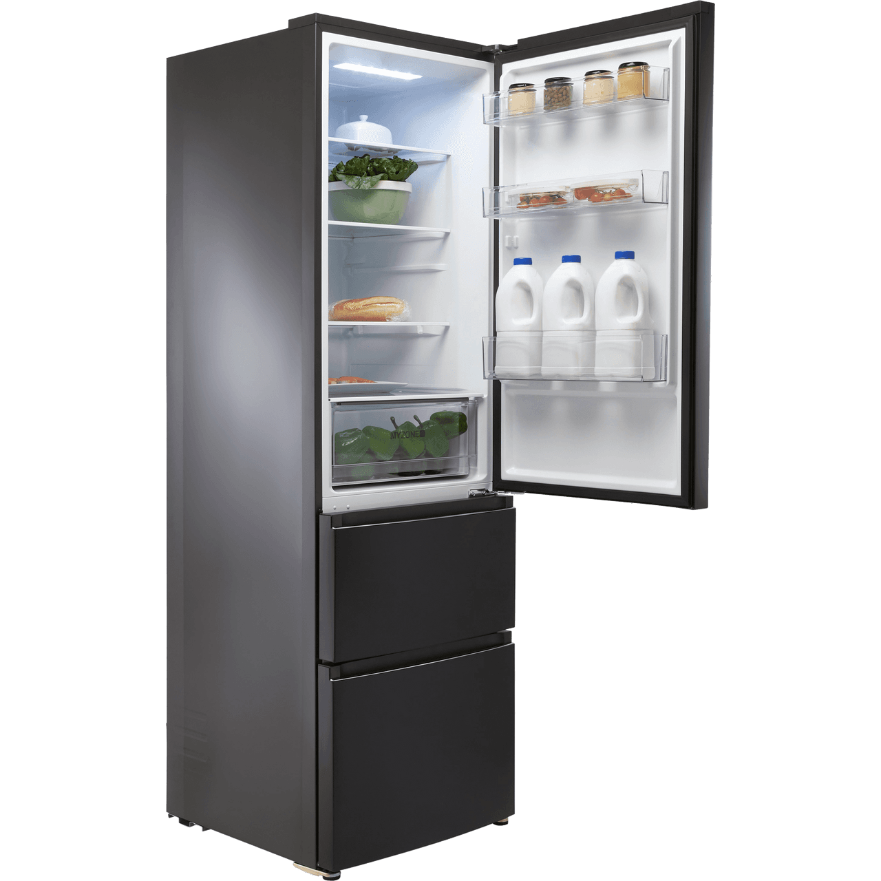 Haier HTR3619ENPB E 60cm Free Standing Fridge Freezer 60/40 Frost Free