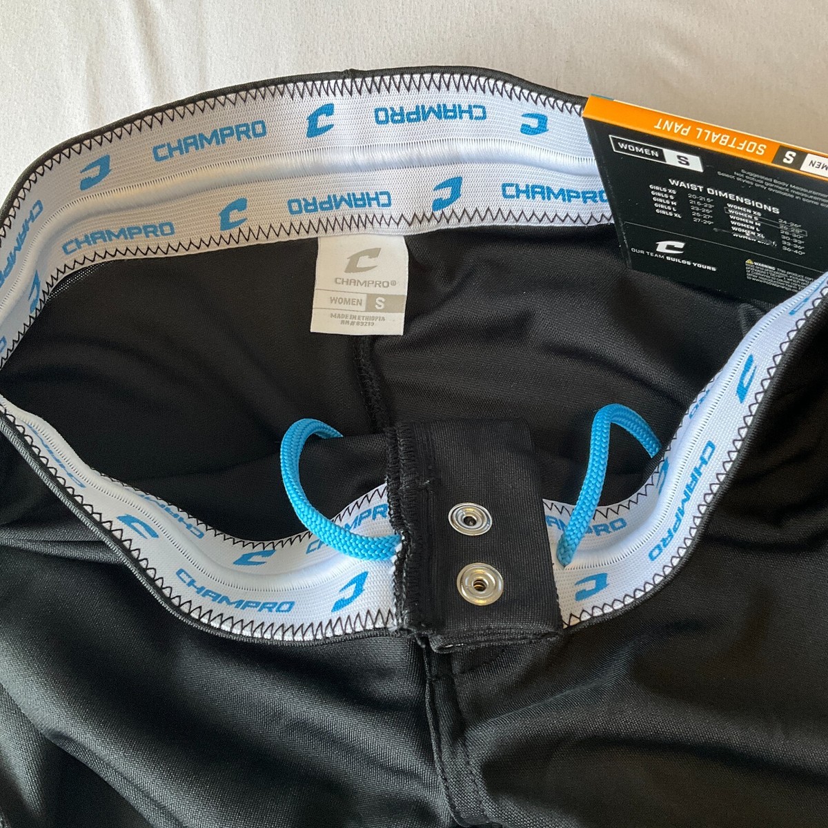 Pantalon De Sport Garçon Champro MVP - Coupe Droite, Bas Ouvert - Taille S, Gris/Noir