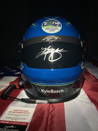 2024 Kyle Busch Zone Pouches RCR Signed Full Size NASCAR Helmet COA NEW - Picture 16 of 20