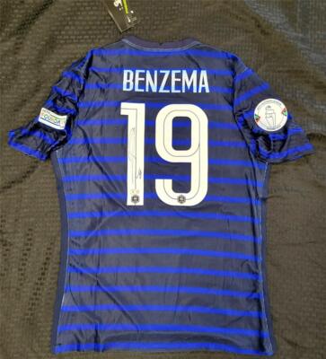 Karim Benzema signed France Jersey Size XL autograph Real Madrid