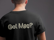 Original Vintage Apple Macworld Expo 2001 T-Shirt Size L/Black