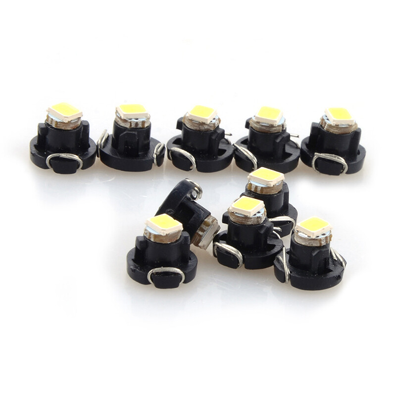 10-Pack T4.2 1SMD 1210 Red LED Bulbs – Instrument Panel Gauge Lights, 12V