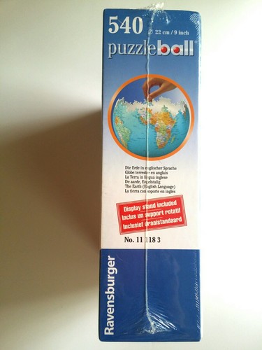 Sealed Puzzleball Globe Ravensburger with Stand 540 piece 3D Jigsaw New USA - Picture 7 of 10