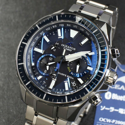 カシオ OCEANUS  OCW-P2000-1AJF★美品★ Casio Oceanus OCW-P2000-1AJF Cachalot Diver 200m Titanium