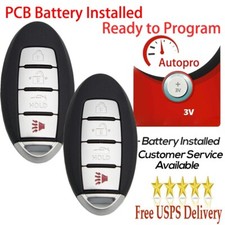 2 For 2013 2014 2015 2016 2017 2018 2019 Nissan Sentra Smart Car Key Fob Remote