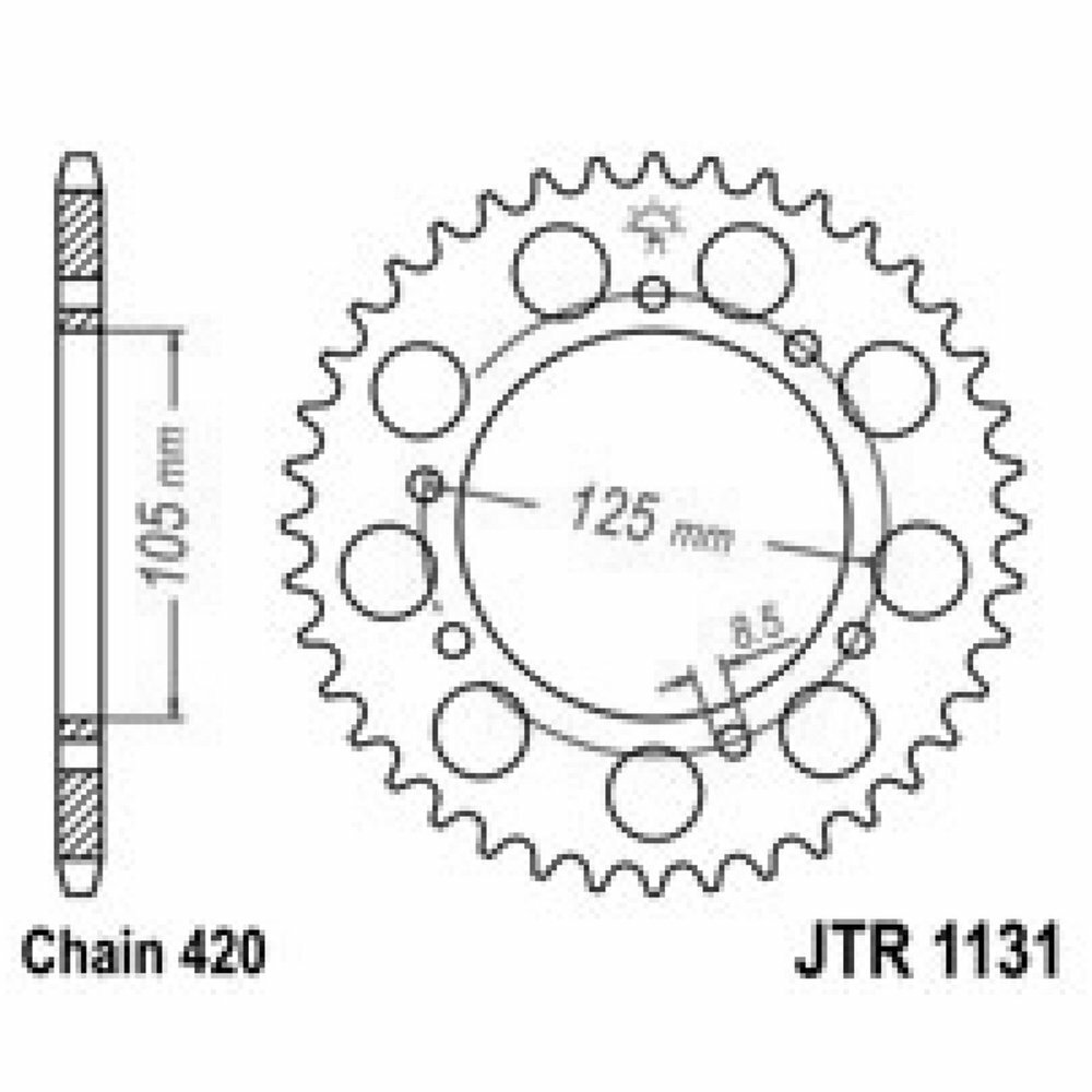 CORONA JT 1131 z52  RIEJU 50 MRT PRO 2009-2010