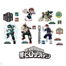 RoomMates My Hero Academia Peel and Stick Wall Decals, RMK5510SCS Characters