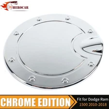 🌟Chrome Gas Cap Tank Door Cover for Dodge RAM 1500/2500/3500 2010-2018 Exterior