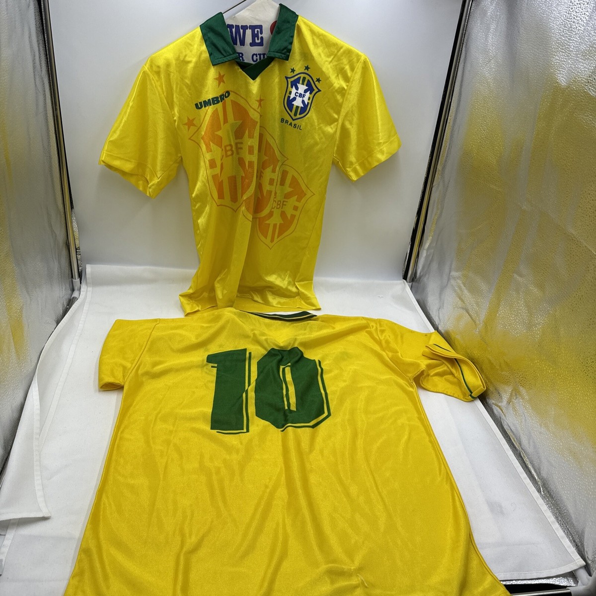 RETRO BRAZIL HOME FOOTBALL SHIRT JERSEY - ROMARIO #11 #10 Neymar