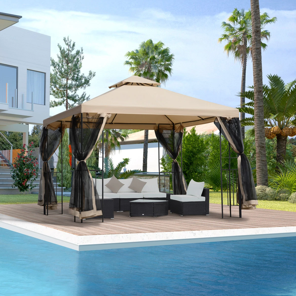 Toile gazebo cheap 10x10 walmart