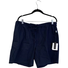 Onia Poplin Lounge Short Mens XL Deep Navy Cotton Garment Dye MBS08-01 NWT
