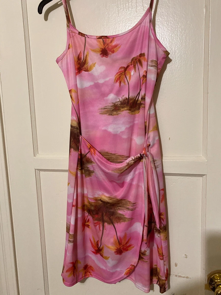 Juniors Hawaiian Print Cute Dress Size Medium Nice Summer Dresses NEW