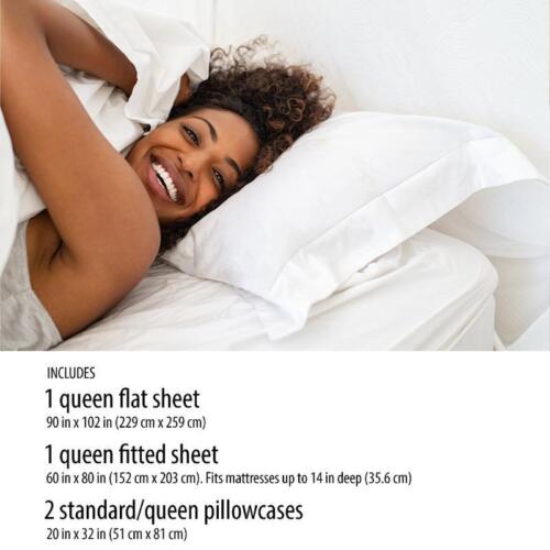 Queen Size Comfort Chill Cooling Microfiber Bed Sheet Set Soft Silver 4 Piece - Picture 12 of 12