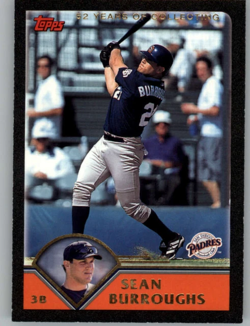 2003 Topps Black #243 Sean Burroughs NM-MT /52 Padres