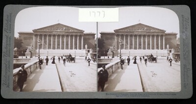 Chamber of Deputies PARIS France Stereoview (NOT CURVED) 1900 U&U (1777)