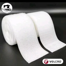 2” Wide x 24” (Inch) VELCRO® Brand Sew-On Fastener (Hook & Loop) - White