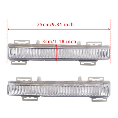LH RH PairDaytime Run Lamp Fog Light For Mercedes W166 ML/GL350/400/550 12-15S12 - Picture 2 of 13