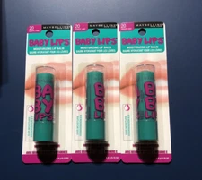 3 pack Maybelline New York Baby Lips Moisturizing Lip Balm GRAPE