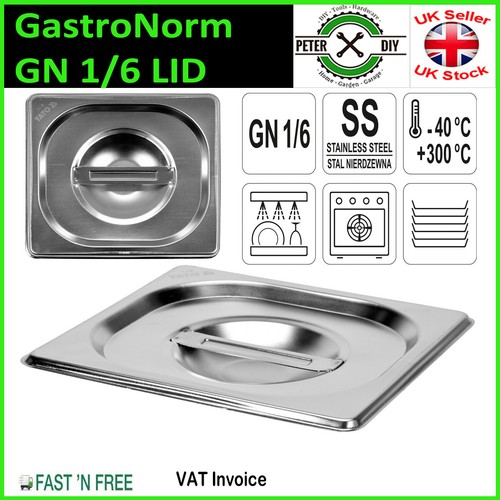 GastroNorm GN 1/6 Food Containers Pan 162 x 172mm Stainless Steel 201 YATO - Picture 7 of 7