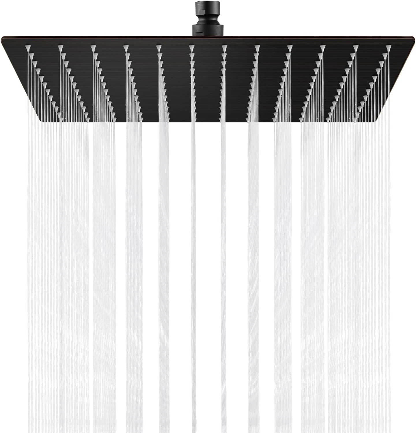 Rainfall Shower Head Square Stainless Steel Rain Showerhead High Pressure Waterf